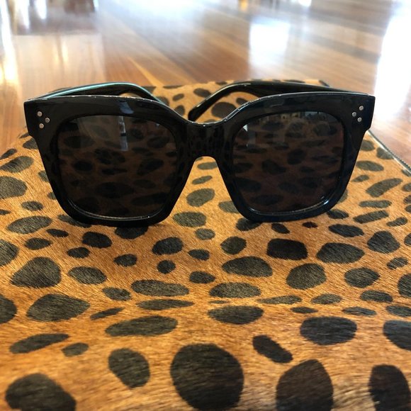 NWOT Black Oversized Unisex Style Fashion Tinted - Picture 7 of 13